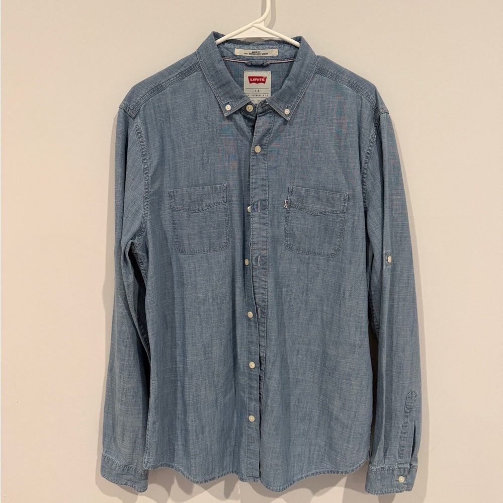 Levi's Strauss Mens Chambray Long‎ Sleeves